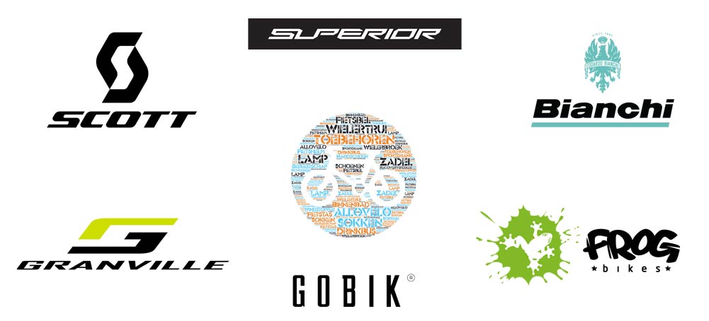 overzicht van de merken Scott Superior Bianchi Frog Granville Allo Vélo Zutendaal Fietsenwinkel #allovelo